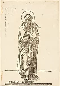 Saint Thomas by Italian 16th Century (formerly Jacques Stella)