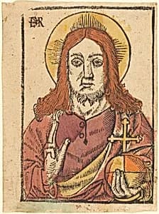 Salvator Mundi by French 15th Century or Master EMR ?