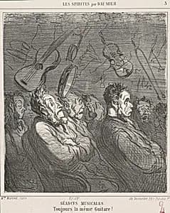 Séances musicales by Honoré Daumier