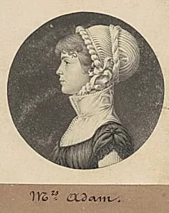 Sarah Eve Adams by Charles B. J. Févret de Saint-Mémin