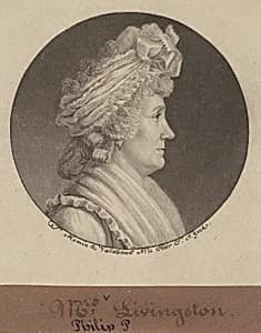 Sarah Johnson Livingston by Charles B. J. Févret de Saint-Mémin