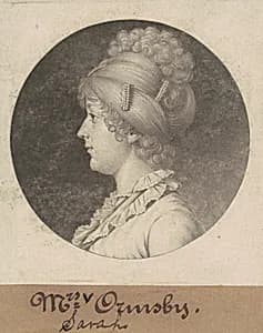 Sarah Mahon Ormsby by Charles B. J. Févret de Saint-Mémin