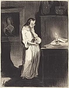 Satané piallard d'enfant va!... by Honoré Daumier