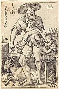 Saturn by Sebald Beham