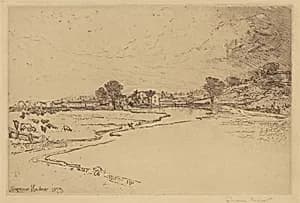 Sawley Abbey by Francis Seymour Haden