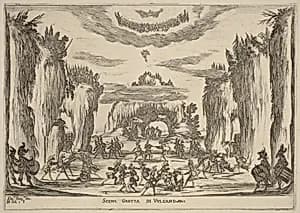 Scena Grotto d'Vulcano by Stefano Della Bella