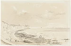 Scene on the South Coast of England by British 19th Century
