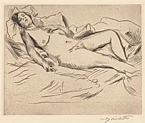 Schlafende (Sleeping Woman) by Lovis Corinth