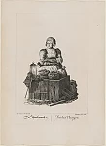 Schneckenweib (Snail Seller) by Carl Conti, after Johann Christian Brand