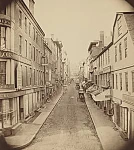 School Street, Boston by Josiah Johnson Hawes