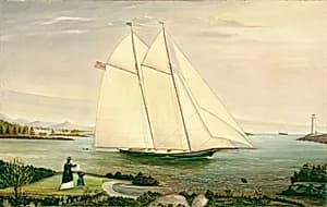 Schooner by American 19th Century