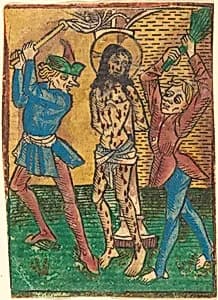 Scourging of Christ by German 15th Century