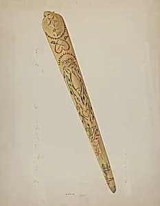 Scrimshaw: Swordfish Bill