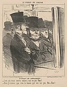 Se posant en connaisseurs by Honoré Daumier