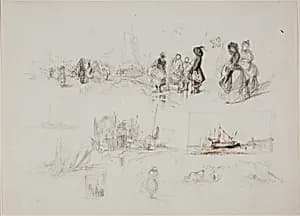 Seaside Studies by Eugène Isabey