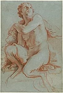 Seated Faun by Louis de Boullogne the Younger
