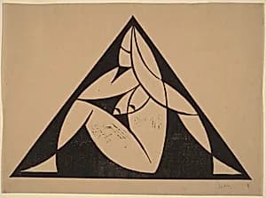 Seated Female Nude by M.C. Escher