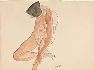 Seated Nude by Wyndham Lewis