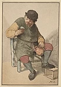 Seated Peasant with Jug