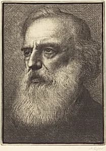 Self-Portrait, 4th plate by Alphonse Legros