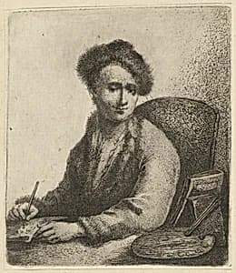 Self-Portrait by Johann Andreas Benjamin Nothnagel
