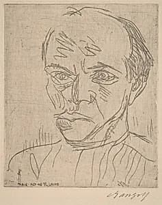 Self-Portrait (Selbstporträt) by Paul Gangolf