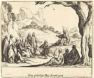 Sermon on the Mount by Jacques Callot