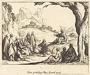 Sermon on the Mount by Jacques Callot