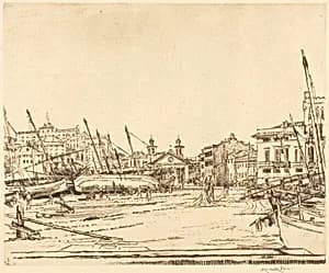Sestri Levante by Sir Muirhead Bone