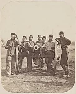 Seven Man Gun Crew by American 19th Century