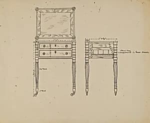 Sewing and Work Table by American 20th Century