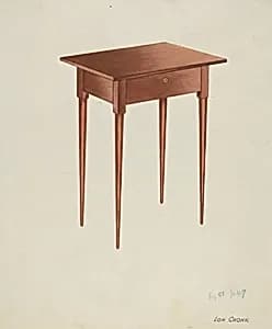 Shaker Candle Table by Lon Cronk