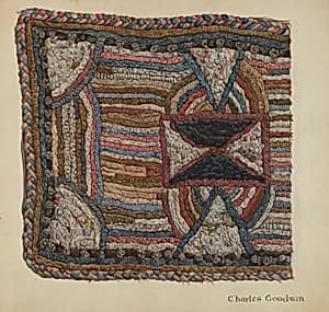 Shaker Shirred Rug by Charles Goodwin