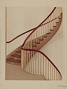 Shaker Spiral Staircase by George V. Vezolles