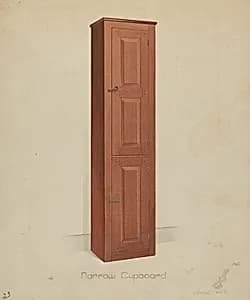 Shaker Tall Tin Cupboard by Anne Ger