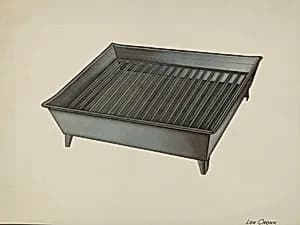 Shaker Tin Dish Drainer by Lon Cronk