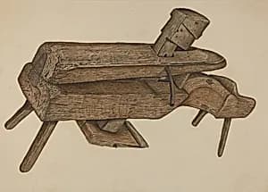 Shaving Horse by Clarence W. Dawson