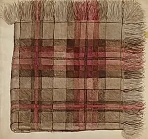 Shawl (Plaid) by Eva Wilson