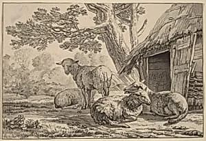Portrait of Cornelis Ploos van Amstel (editor) and Cornelis Brouwer (printmaker), after Karel Dujardin