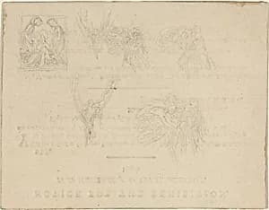 Sheet of Studies by John Flaxman