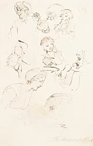 Sheet of Studies by Thomas Stothard