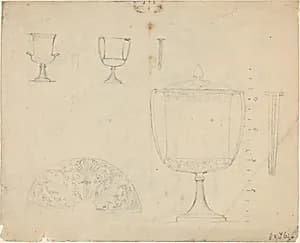 Sheet of Studies [recto and verso] by John Flaxman