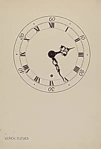 Shelf Clock by Ulrich Fischer