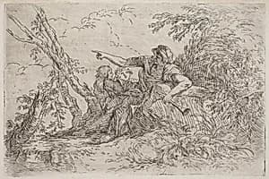 Shepherd in a Landscape by Salvator Rosa