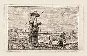 Shepherdess by Adolphe Appian