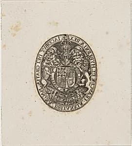 Shield of James I by Simon de Passe