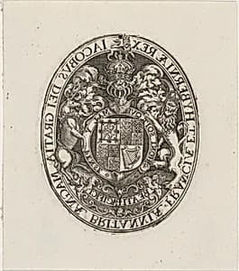 Shield of James I by Simon de Passe