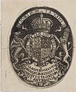 Shield of Queen Elizabeth by Simon de Passe