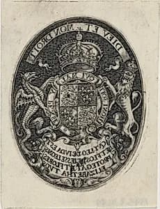 Shield of Queen Elizabeth by Simon de Passe