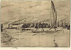 Shipbuilding Yards by James McBey